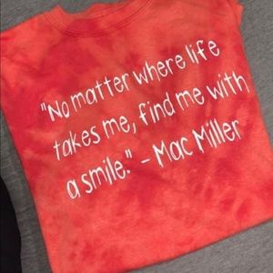 Bleached Mac Miller shirt